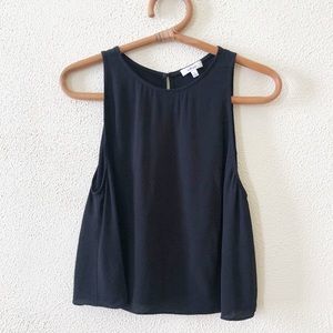 Aritzia Wilfred Cropped Crepe Tank M